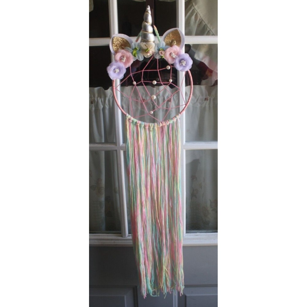 Unicorn Dream Catcher Handmade Wall Hanging Girl Nursery Decoration Girl's Item